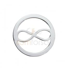 Entremeio infinito 13 mm prata 925