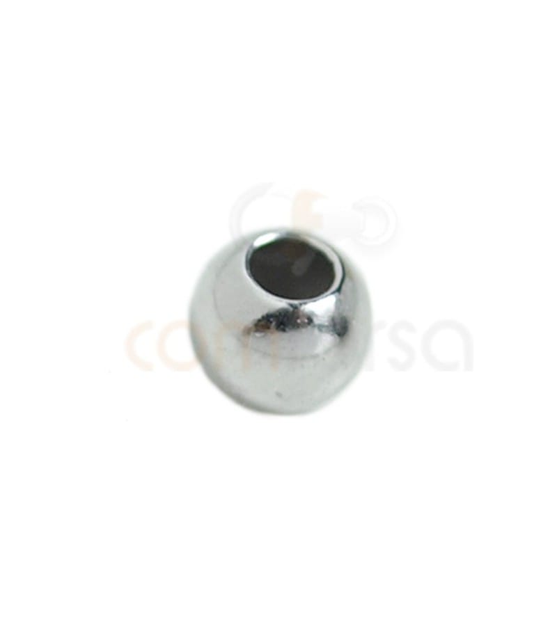 Bola 6 mm (2.4 mm) prata com rôdio