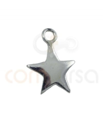 Pingente estrela 9 mm prata 925