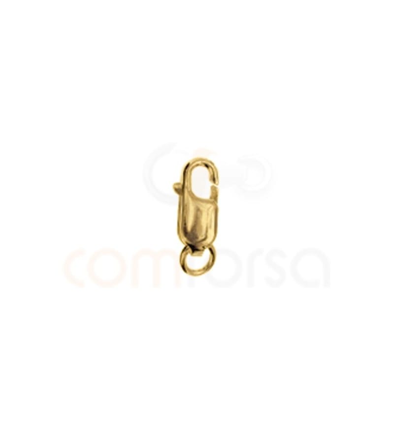 Mosquetão com anel de 11,5 mm de ouro preenchido