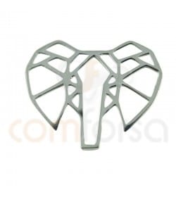 Pingente elefante 17 x 14 mm prata 925