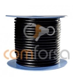 Couro negro 2.5 mm. Qualidade premium