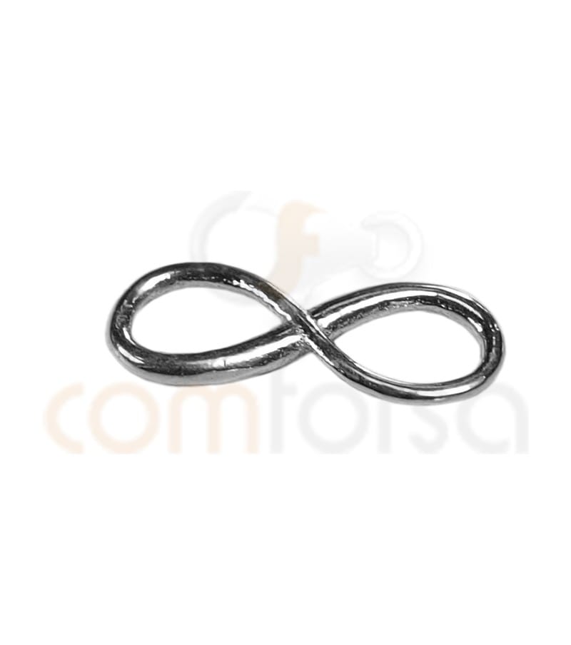 Entremeio infinito 12 x 4.3 mm prata