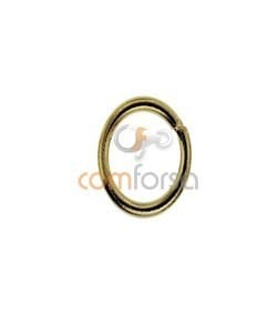 Argola redonda 6 mm ouro 750 ml