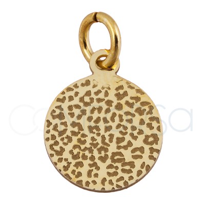 Pingente leopardo 10 mm prata 925
