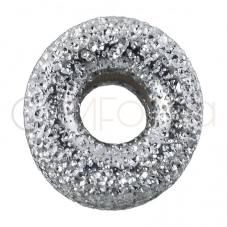 Donut brilhante 6 mm (2.4) prata 925