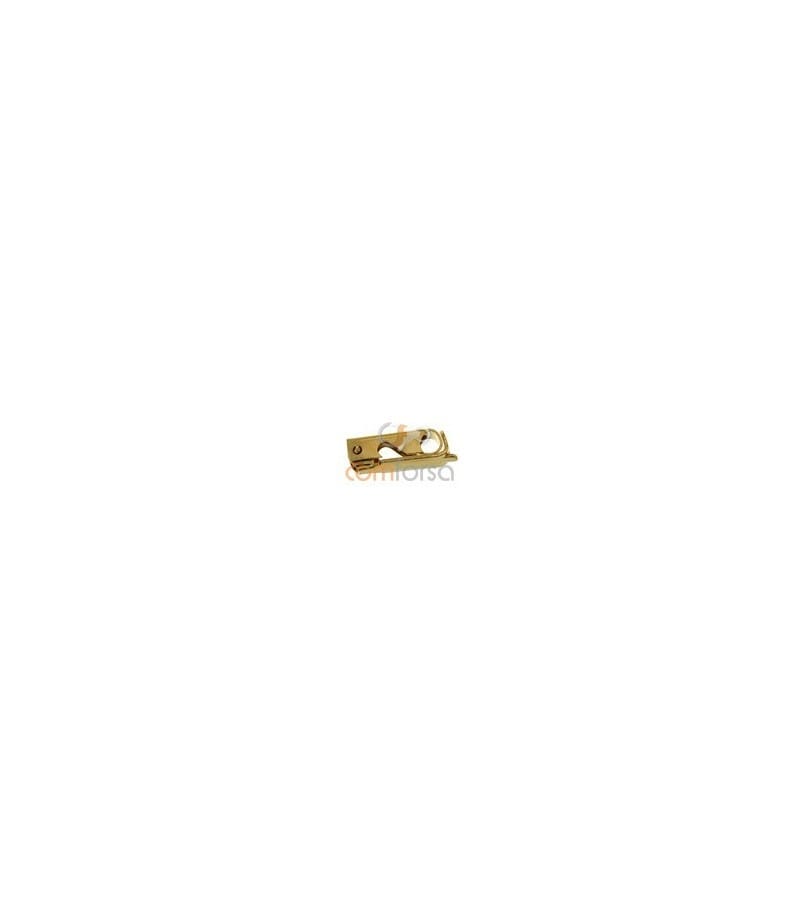 Fecho para pulseira 11 x 3.5 mm ouro 750 ml