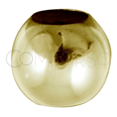 Bola 8mm (4.5mm) prata 925 banhada a ouro