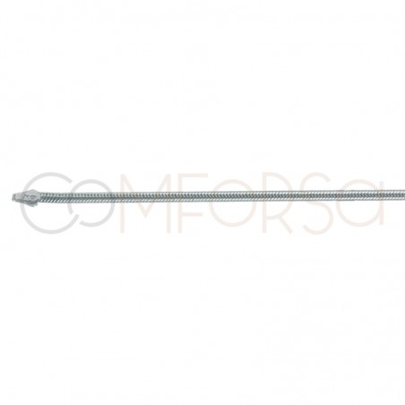 Rabo de rato redondo 1.1mm 60 cm prata 925ml