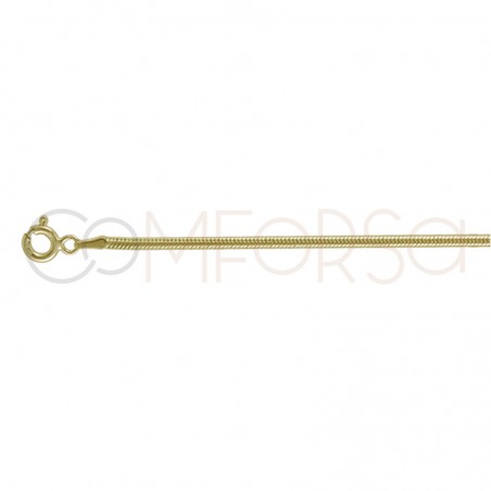Rabo de rato redondo 1.1mm 60 cm prata 925ml