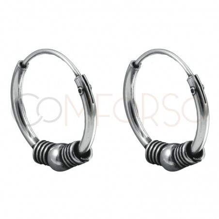 Orecchini cerchietto 12mm in argento 925