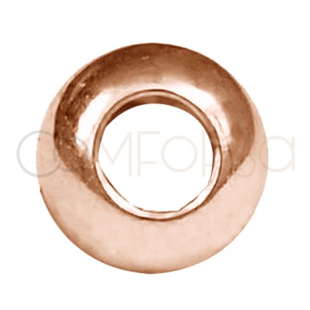 Sfera 4 mm (1.8) argento 925 placcato oro rosa