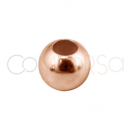 Sfera liscia 3 mm (1.2) argento 925 placcato oro rosa