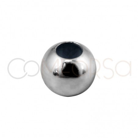 Sfera liscia 3 mm argento rodiato