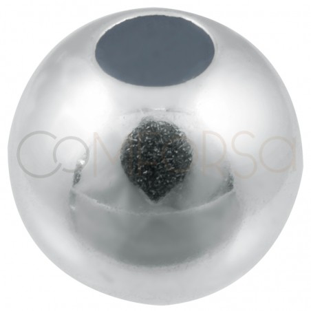 Sfera 8 mm (Ø 3mm) argento 925