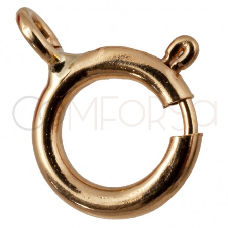 Moschettone tondo 6mm Oro 18 kt