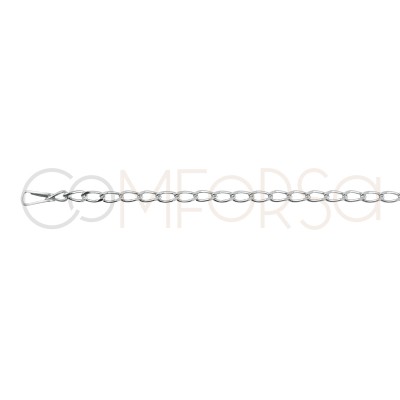 Catena cheval 2 x 4 mm ext. argento 925