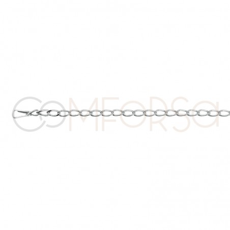 Catena cheval 2 x 4 mm ext. argento 925