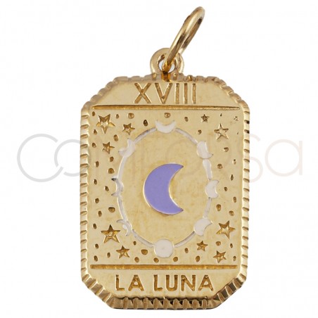 Ciondolo Tarocchi La Luna 14x20mm argento 925