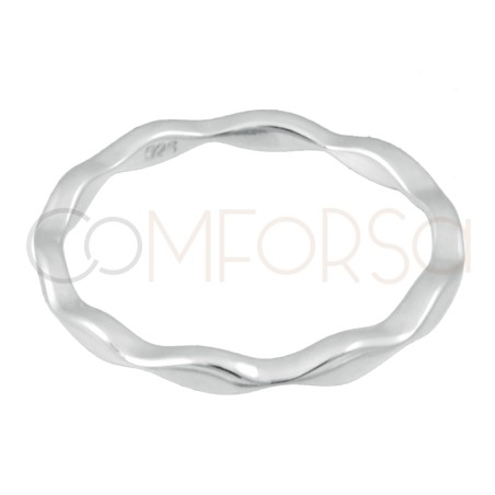 Anello a rombi piatti 1.8mm argento 925