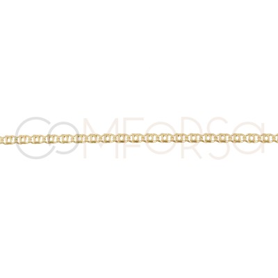 Cavigliera occhio 21+4cm argento placcato oro