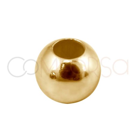 Sfera liscia 4 mm(1.5) argento 925 placcato oro