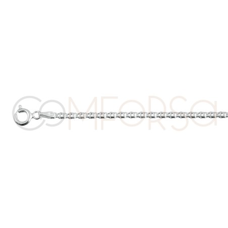 Catena occhio 40cm argento placcato oro