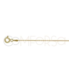 Catena forgiata 40cm argento 925 placcato oro