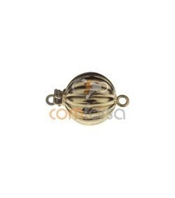 Fecho bola trabalhada 12 mm ouro 750 ml