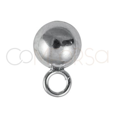 Orecchino m/sfera 5mm argento 925