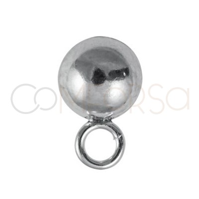 Orecchino m/sfera 6mm argento 925