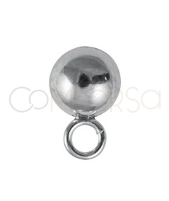 Orecchino m/sfera 6mm argento 925