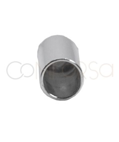 Tubo cavo con anellino 2.6(Ø) x 6 mm argento 925