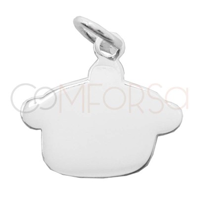 Pendente pentola da cucina 14x13mm Argento 925