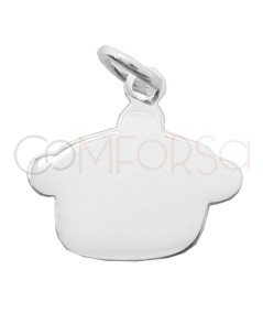 Pendente pentola da cucina 14x13mm Argento 925