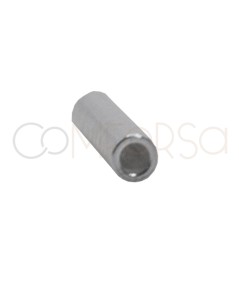 Tubo 1.5mm (est) x 25mm (lungo) argento 925