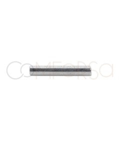 Tubo 1.5mm (est) x 10mm (lungo) argento 925