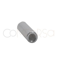 Tubo 1.5mm (est) x 10mm (lungo) argento 925