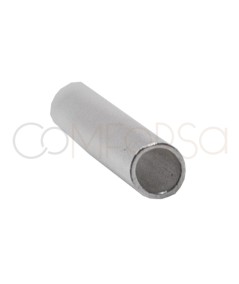 Tubo 2mm (est) x 10mm (lungo) argento 925
