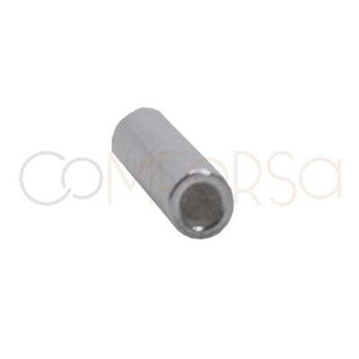 Tubo 0.9 (int) x 5mm argento 925