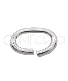 Anellino ovale 4x6mm ext (0.8) argento 925