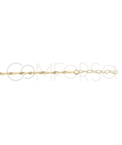 Bracciale Singapore 2.2mm 15cm + 3cm Argento 925