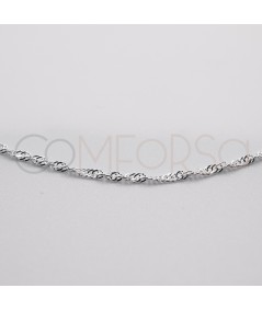 Bracciale Singapore 2.2mm 15cm + 3cm Argento 925