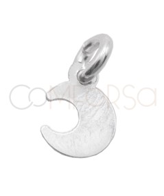 Ciondolo mini luna liscia 5x6 mm Argento 925