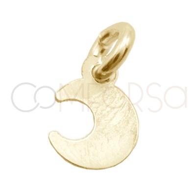 Ciondolo mini luna liscia 5x6 mm Argento 925