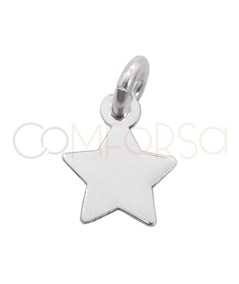 Ciondolo mini stella liscia 5mm Argento 925