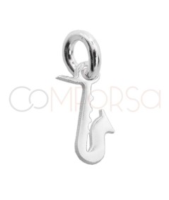 Ciondolo mini Sassofono 4 x 7mm argento 925