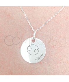 Ciondolo con oroscopo personalizzabile argento 925