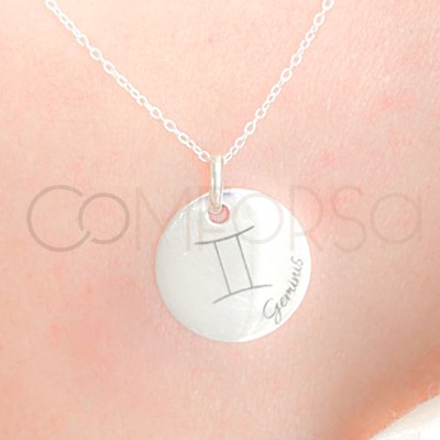 Ciondolo con oroscopo personalizzabile argento 925