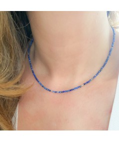 Girocollo con pietre Blu in Argento 925